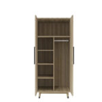 2-Door Wooden Wardrobe - Image 4