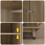 2-Door Wooden Wardrobe - Image 5
