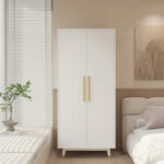 2-Door Wooden Wardrobe - Image 6