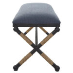 Firth Rustic Navy Bench - 48W x 21H x 16D - Image 7