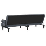 Velvet Sofa Bed with Armrests Couch Recliner Loveseat Folding Daybed - 80.7 x 35 x 27.6 - Image 15