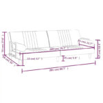 Velvet Sofa Bed with Armrests Couch Recliner Loveseat Folding Daybed - 80.7 x 35 x 27.6 - Image 21