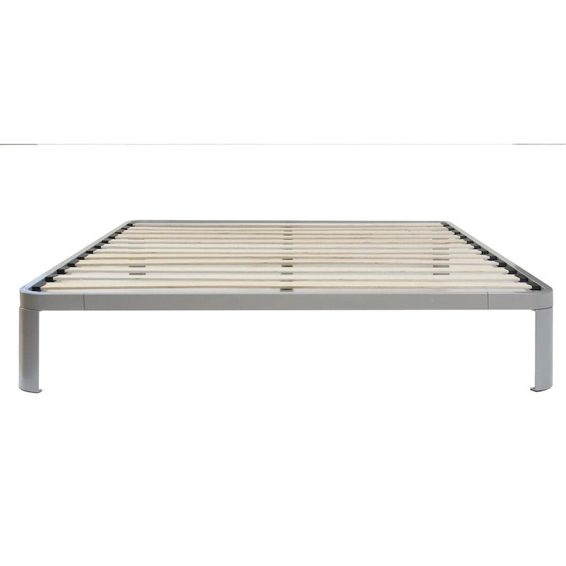9354987700383_553743 Queen size Luna Metal Platform Bed Frame with Wood Slats - Image 1
