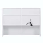 Wood Queen Size Hydraulic Platform Bed with Storage LED Headboard - Image 16