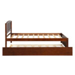 Twin size Platform Bed Wood Bed Frame with Trundle - Image 13