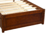Twin size Platform Bed Wood Bed Frame with Trundle - Image 15