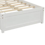 Twin size Platform Bed Wood Bed Frame with Trundle - Image 22