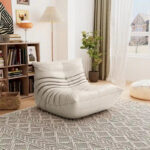 Furgle Microfiber Leather Sofa Ergonomic Design Lazy Sofa Floor Sofa - Image 39