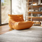 Furgle Microfiber Leather Sofa Ergonomic Design Lazy Sofa Floor Sofa - Image 42