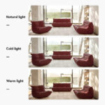 Furgle Microfiber Leather Sofa Ergonomic Design Lazy Sofa Floor Sofa - Image 31
