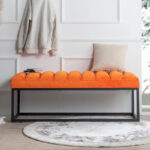 Modern Metal Base Upholstered Bench for Bedroom for Entryway - Image 39