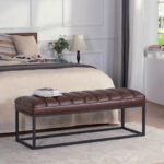 Modern Metal Base Upholstered Bench for Bedroom for Entryway - Image 3