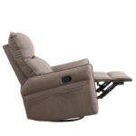 Modern PU Leather Rocker Seating Glider Swivel Recliner Chair - Image 8