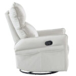 Modern PU Leather Rocker Seating Glider Swivel Recliner Chair - Image 15