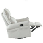 Modern PU Leather Rocker Seating Glider Swivel Recliner Chair - Image 17