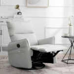 Modern PU Leather Rocker Seating Glider Swivel Recliner Chair - Image 18