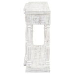 Retro Senior Console Table for Hallway Living Room Bedroom with 4 Front Facing Storage Drawers and 1 Shelf - Image 15