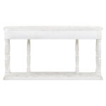 Retro Senior Console Table for Hallway Living Room Bedroom with 4 Front Facing Storage Drawers and 1 Shelf - Image 16