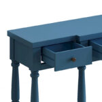 Retro Senior Console Table for Hallway Living Room Bedroom with 4 Front Facing Storage Drawers and 1 Shelf - Image 26