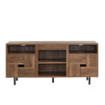 60 Wood Media Console TV Stand Classic Entertainment Center - Image 8