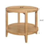 Isbell Maple End Table with Shelf - Image 3