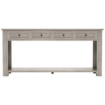 Console Table/Sofa Table with Storage Drawers and Bottom Shelf for Entryway Hallway - Image 9