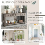 Console Table/Sofa Table with Storage Drawers and Bottom Shelf for Entryway Hallway - Image 18