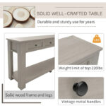 Console Table/Sofa Table with Storage Drawers and Bottom Shelf for Entryway Hallway - Image 20