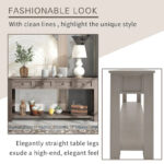 Console Table/Sofa Table with Storage Drawers and Bottom Shelf for Entryway Hallway - Image 21