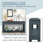 Console Table/Sofa Table with Storage Drawers and Bottom Shelf for Entryway Hallway - Image 25
