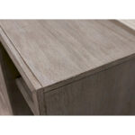 80 Two Door TV Console, Entertainment Stand, Wood Accent Cabinet, Fully Assembled, Gray - 80W x 32H x 16D - Image 5