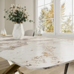 Modern Rectangle Sintered Stone Large Dining Table - Image 3