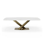 Modern Rectangle Sintered Stone Large Dining Table - Image 6