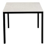 Pariso Modern White Marble-Top Dining Table - 60W x 30H x 36D - Image 3