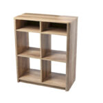 Console Table Shelf with 4 Square Cube Storage Compartments - Image 11