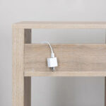 Console Table Shelf with 4 Square Cube Storage Compartments - Image 4