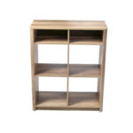 Console Table Shelf with 4 Square Cube Storage Compartments - Image 8