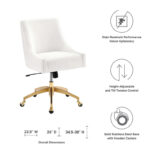 Discern Performance Velvet Office Chair - Image 14