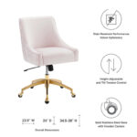 Discern Performance Velvet Office Chair - Image 28