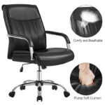 Contemporary PU Leather Executive Chair with High Back - Image 16