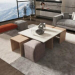 Haley Mid-Century Modern Nested Coffee Table - Image 2