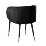 Rustic Velvet Upholstered Dining Chair - Image 8