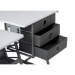Eclipse Ultra Grey and White Wood Top Sewing Table - Image 6