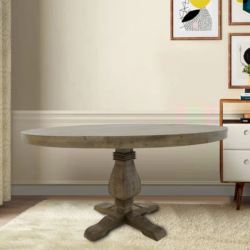 9464686379167_554866 Poole Solid Wood Dining Table - Image 1