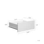 Kitchen Pantry Cabinet with Microwave Stand and 2 Drawers, Freestanding Buffet Cupboards Sideboard with Charging Station - Image 9