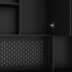 Kitchen Pantry Cabinet with Microwave Stand and 2 Drawers, Freestanding Buffet Cupboards Sideboard with Charging Station - Image 27