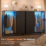 Rollway Dresser with Charge Station and LED Light,Chest With Drawers for Kids Room - Image 11