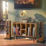 Record Player Stand with Power Outlet and USB Ports, Vinyl Record Storage Table,Vinyl Holder Display Shelf - Image 4