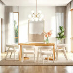 Middlebrook Modern Solid Wood Dining Table with Geometric Legs - Image 27
