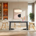 Middlebrook Modern Solid Wood Dining Table with Geometric Legs - Image 28